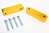 Cuztom Tuning JDM Gold Motor Swap Hood Vent Riser Spacers Kit Compatible with Honda Civic Eg Ek Em