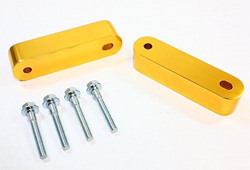 Cuztom Tuning JDM Gold Motor Swap Hood Vent Riser Spacers Kit Compatible with Honda Civic Eg Ek Em