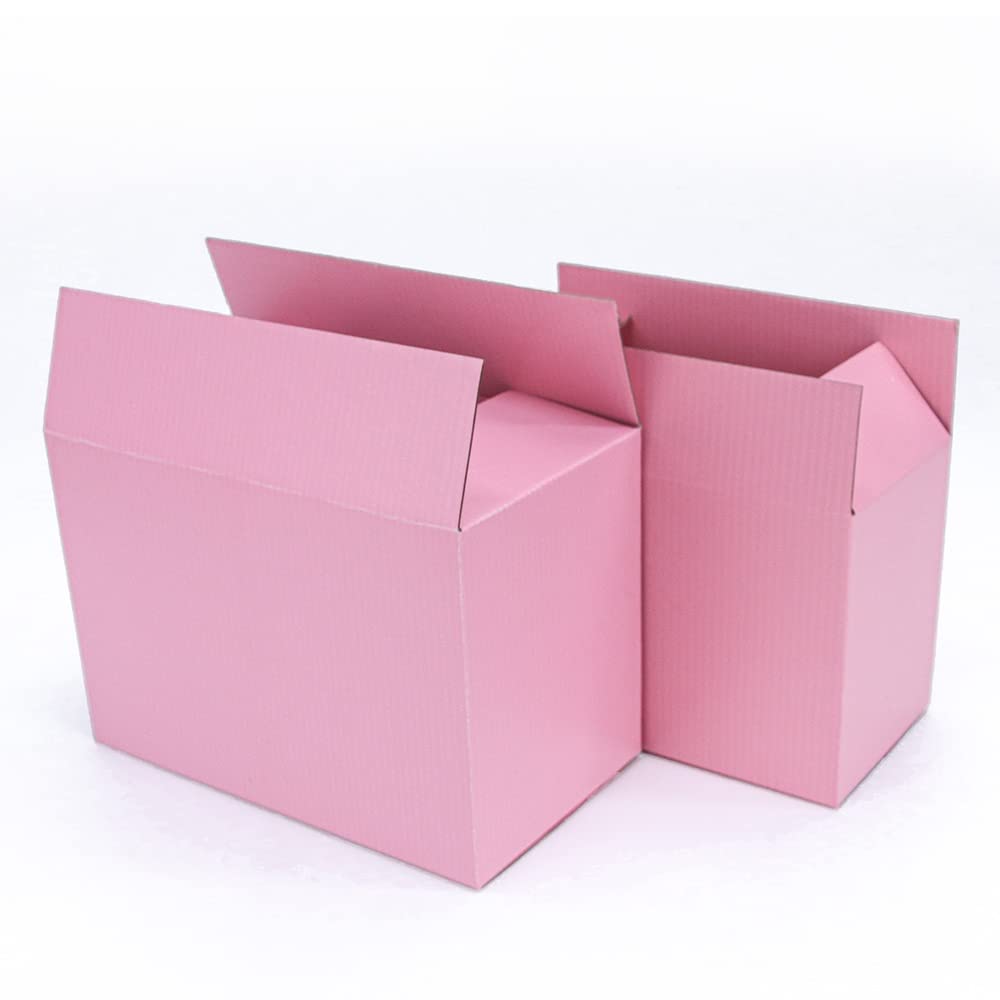 Weihnachtsgeschenkbox 5pcs / 10pcs / rosa Karton Aufbewahrungsgeschenk Wellpapier Verpackungsbox Trinkets Festival Box Weihnachtsgeschenkbox groß(Size:23x13x16cm)
