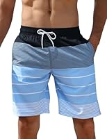 iCKER Mens Swim Shorts Swimming Trunks 3D Print Beach Shorts Boardshorts for Summer
