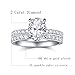 AONED Wedding rings Engagement ring For Women Fake Engagement Wedding Rings Set Womens Women's Wedding Band 2CT Carat Cubic Ziornia Ring CZ Cheap Oval Promise Rings For Her, Size 7