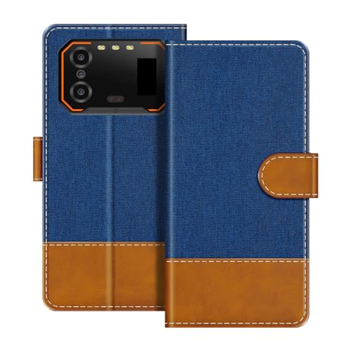 UOGNADGD ���U�[�t���b�v�E�H���b�g�P�[�X IIIF150 B1 Pro �Ƃ̌݊������� �J�[�h�z���_�[�t�� �d�b�J�o�[ RFID�u���b�N �}�O�l�b�g�N���[�W���[���L�b�N�X�^���h (�u���[)