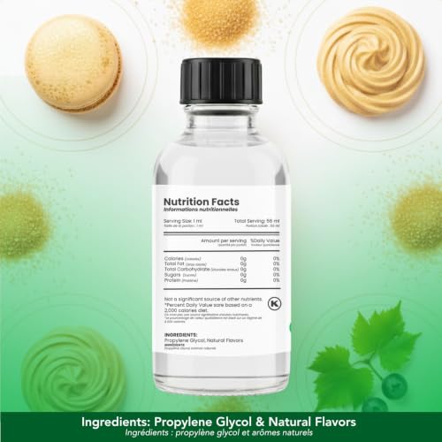 Image of Dolce Flav Natural Champagne Extract |2 Oz. | Alcohol-Free Baking Flavor Concentrate for Cakes, Frosting & Sparkling Drinks - Professional Strength Food Grade Flavoring