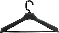 Cabide para Camisa Social Roupa Reforçado Ombreira Preto Closet Organizador Armário