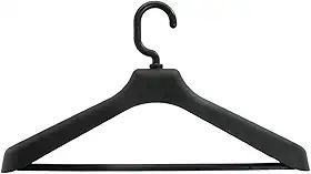 Cabide para Camisa Social Roupa Reforçado Ombreira Preto Closet Organizador Armário