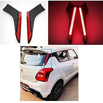 AUTOXYGEN Rear LED DRL Reflector Pillar Light With Running Indiator For Swift 2018 Onwards (Set Of 2 Pcs.)