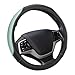 Elantrip Auto Reversible Leather Steering Wheel Cover Mint 14 1/2 to 15 inch for Car