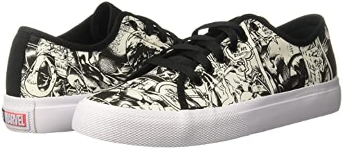 DC Men's Deadpool Villain 2 Skate Shoe, Black/White/RED, 10 | Image 6