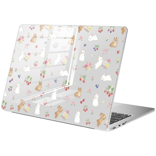 Carcasa MacBook Air 13 M1 transparente de conejo ideal para universitarios y oficina