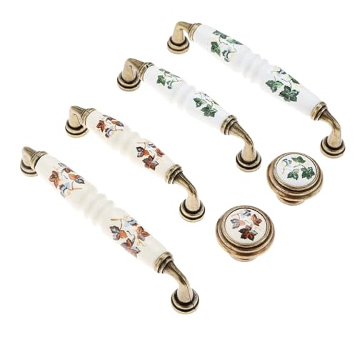 Poignées de meubles en céramique 128mm boutons pour placard cuisine armoire commode