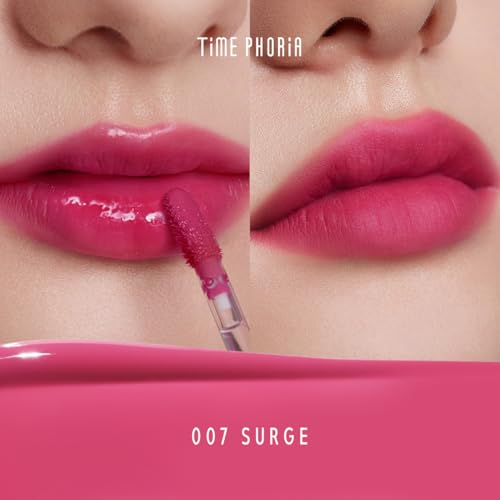 Image of Altera Blurring Tint Lip Stain, Glossy to Soft Matte Finish, Blur Lip Lines, Weightless No-Sticky Airy Velvet Texture, Vibrant Hydrating Long-Lasting Lip Makeup (007 Surge)