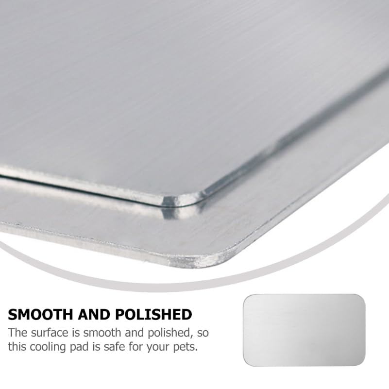 Aluminium Kühlmatte Für Kleine Haustiere Verschleißfestes Kühlpad 30x20cm Große Kühlunterlage Für Kaninchen Hamster Chinchillas Sommer Haustierzubehör