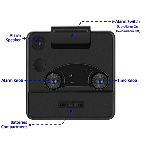 Image of Travel Analog Alarm Clock, 2.25 inch, Ultra Small Clock with Snooze and Light Function, Super Silent Non Ticking, Battery Operated, Easy Setting