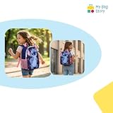 mybagstory | Plecak Stitch dla dzieci 3D | tornister dla dzieci i przedszkola | Lilo i Stitch Disney Blue Bagaż | Regulowane ramiączka | Idealna dziewczyna chłopiec na powrót do szkoły | 32 x 26 x 11