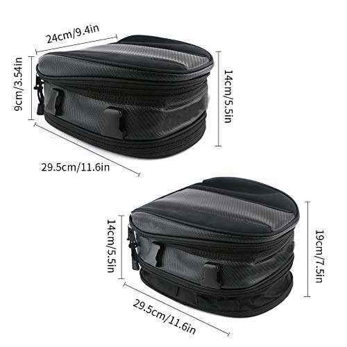 Bolsa trasera para moto Qiilu 7.5-10 litros miniatura 3