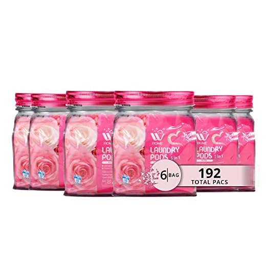 Can you bring laundry pods on airplane carry on luggage W Home 5 in 1 Laundry Pods - Rose Scent
