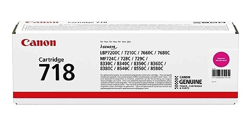 Toner Canon 718M magenta de haute précision pour imprimantes de la marque
