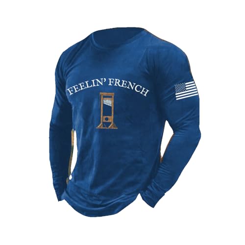 Men's Guillotine Fdt Print Long Sleeve T-Shirt Feelin French T-Shirt