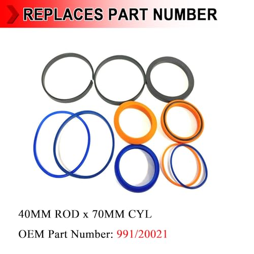 Image of Hydraulic Cylinder Seal Kit Replacement For Jcb Backhoe 40Mm Rod X 70Mm Cyl, Part No. 991 /20021