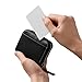 Bellroy Folio Piccolo (small leather zip wallet for men and women, with storage for cards, coins and keys) - Black