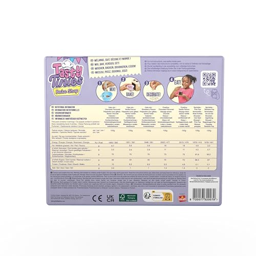 Tasty Tinies - Birthday Gift Pack - Creative Baking Kit for Children from 6 Years - 4 Preparations for Cakes + Icing Bags + Decorations + Accessories - Microwave Cooking - Image 4