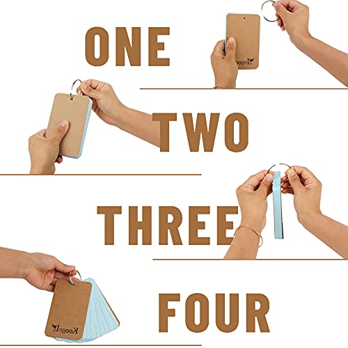 300 Pcs Colored Index Cards, 3 X 5 Inch Underline Study