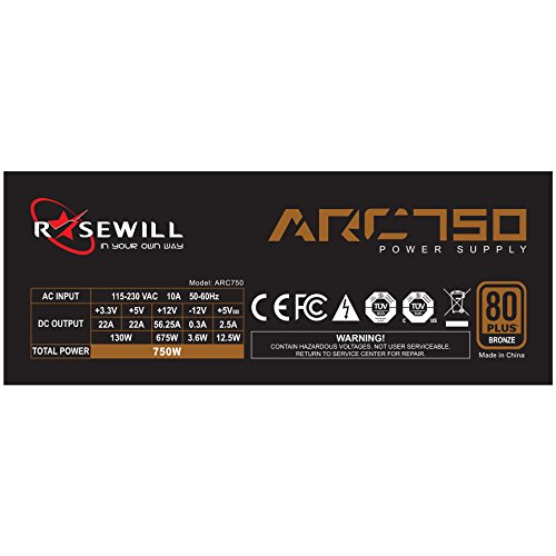 Build My PC, PC Builder, Rosewill ARC 750