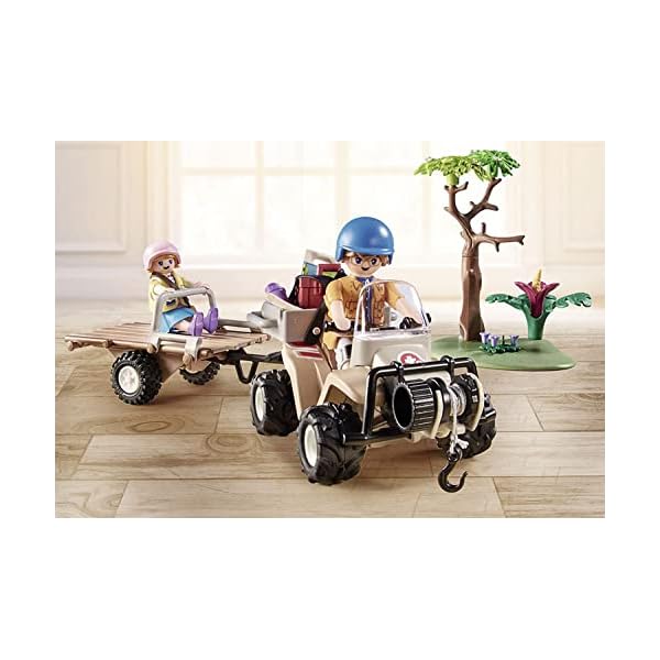 PLAYMOBIL Wiltopia 71011 Tierrettungs-Quad mit Spielzeugtier, Nachhaltiges Spielzeug für Kinder ab 4 Jahren – Bild 7