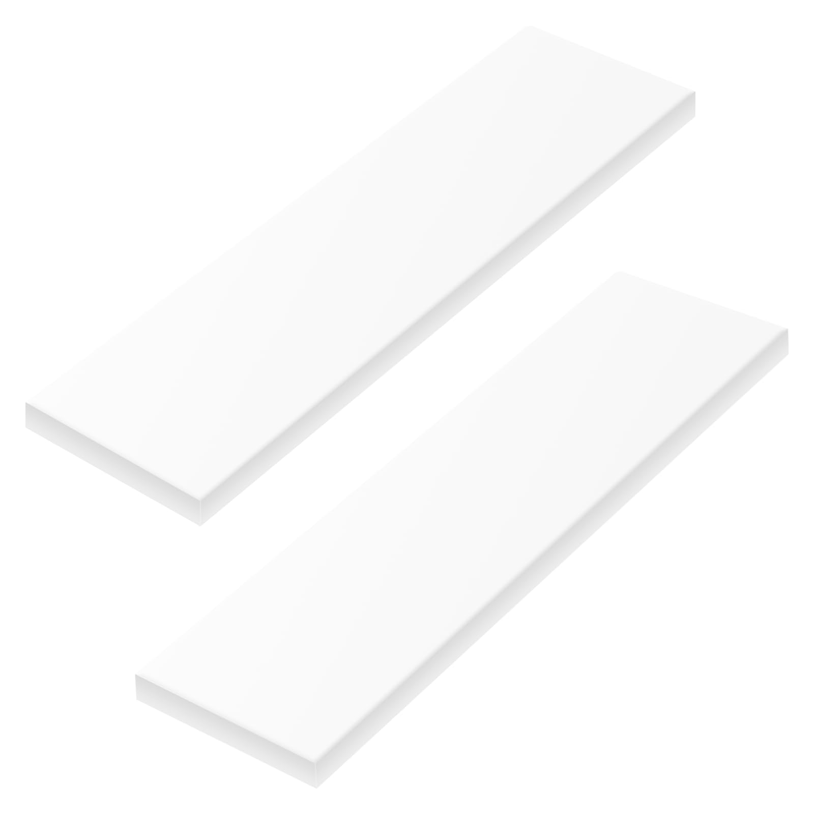 Gute HDPE Block White HDPE Plastic Sheet High Density Polyethylene Rectangular Solid Tapping Block High Density Sheet for DIY Projects Home Floor Improvement(3/4 x 3 x 12'', 2 Pcs) SIMILAR TO LOT PHOTO