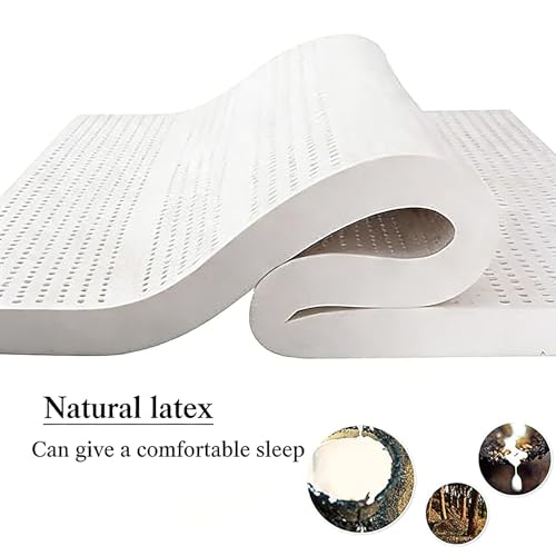 Cubrecolchón de látex natural portátil y grueso para cama 3