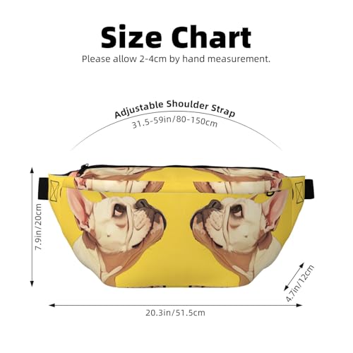 Sac banane de course à pied bouledogue léger sangle réglable