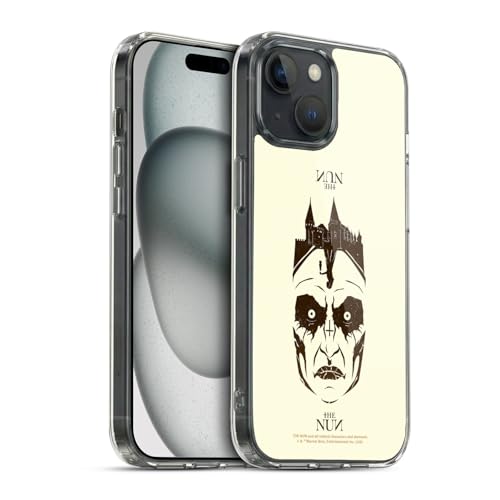 Funda de Valak para iPhone 15 gel flexible diseño The Nun doble exposición