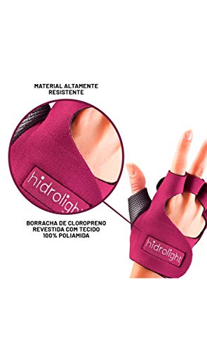 Hidrolight Luva De Neoprene Vinho - Tamanho M
