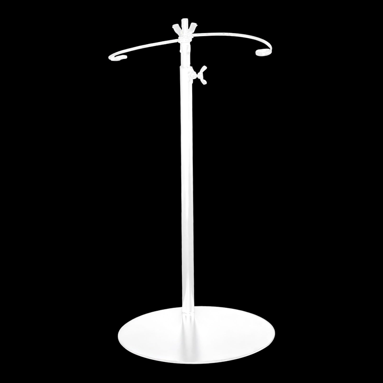 Support réglable en métal pour bouquet de fleurs avec base ronde