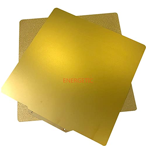 Lysee 3D Printer Parts & Accessories - Energetic Custom 300x250mm QIDI X-Max Powder Coated Sheet,Textured and Smooth PEI Spring Steel Build Plate for 3D Printer Parts - (Size: Textured and Smooth)
