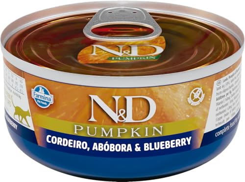 Farmina N&D Pumpkin úmida para Gatos Adultos de Todas as Raças Sabor Abóbora, Cordeiro e Blueberry 7