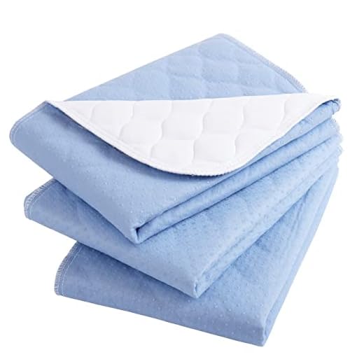 Waterproof Washable Incontinence Bed pad,24"X28" (3 Pack),Reusable Absorbency Underpads Sheet Mattress Protector for Adults, Kids and Pets