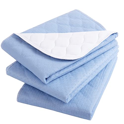 Best Incontinence Chair Pads Washable Reusable That Actually Stay in Place 14 Waterproof Washable Incontinence Bed pad,24'X28' (3 Pack),Reusable Absorbency Underpads Sheet Mattress Protector for Adults, Kids and Pets
