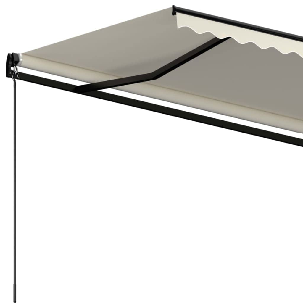 vidaXL Tenda da Sole Retrattile Manuale 500x300 cm Crema