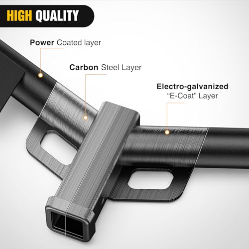 Image of Nilight Class 3 Trailer Hitch 2 Inch Receiver Tow Hitch Compatible with 2006-2018 Toyota RAV4 Black Powder Coated