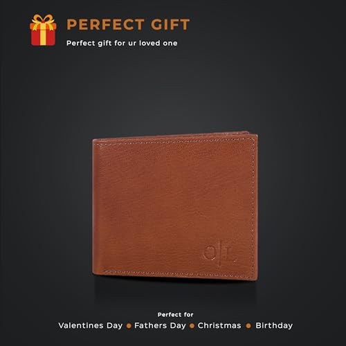 Image of Oak Leathers Slim Leather Wallet for Men - RFID Wallets Credit Card Holder Ultra Thin Gift for Mens, Front Pocket Minimalist Design
