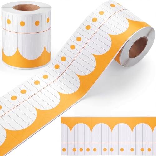 Borde de tablón de anuncios amarillo y blanco Chivao de 20m autoadhesivo para decoración
