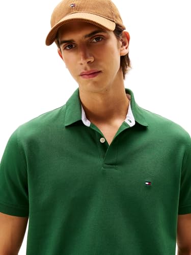 Image of Tommy Hilfiger Men's Short Sleeve Cotton Pique Polo Shirt in Regular Fit 2024 Collection