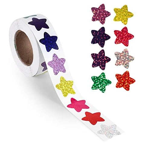 TOYMIS 500 Piezas Estrella Pegatina Cover