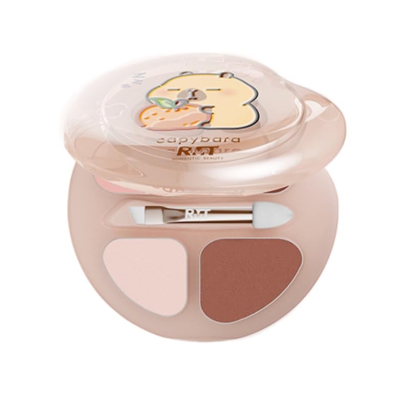 Amazon.co.jp: Romantic Beauty 涙袋パレット 4色粉末 ブラシ付き アイ
