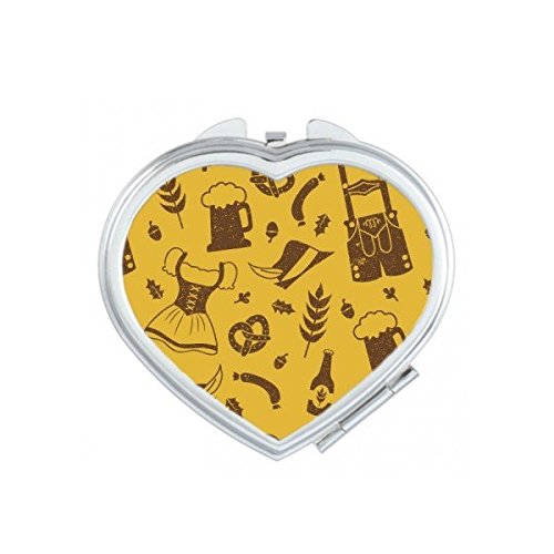 Petit miroir de maquillage de poche portable pour retouches rapides