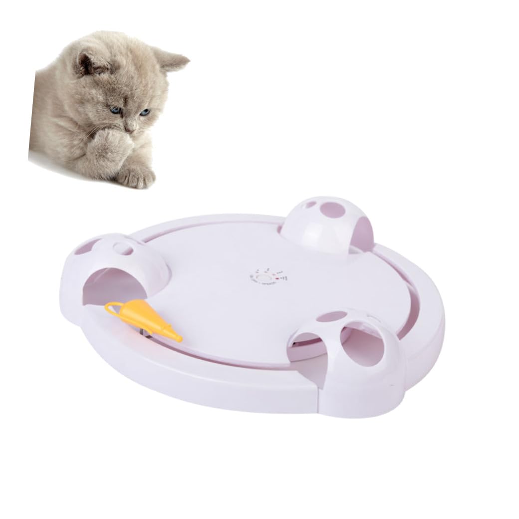 ibasenice Juguetes para Gatos Eléctricos Automáticos De Juguete Giratorio para Gatos Interactivo para Casa