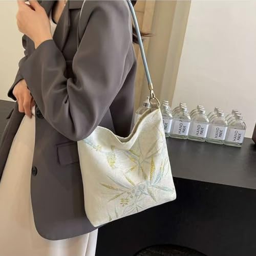 Chinese women's retro handbag, butterfly print design, large capacity shoulder bag, elegant temperament, banquet gift3