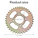 yotutun Fahrrad Kettenrad, 37 Zähnen 420 Kette Kettenrad Hinterrad 48 mm Stahl Ritzel Hinten Heckrad Leichtes Kettenrad Elektrofahrrad Ersatzzubehör für 50cc-125cc Go Kart, ATV, Motorrad