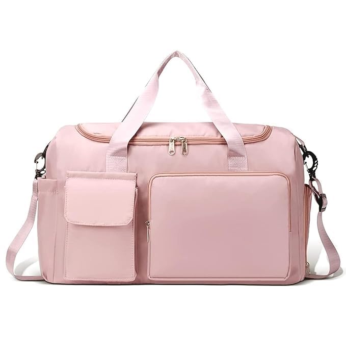 Travel Duffle Bag with Shoe Storage & Waterproof Wet Pocket-image-8